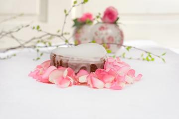 Blütenblätter, Herz, Kuchen, Muttertag, Tee-Hybriden