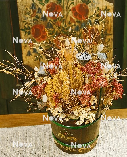 N1506083 Trockenblumen Mischung in Vase