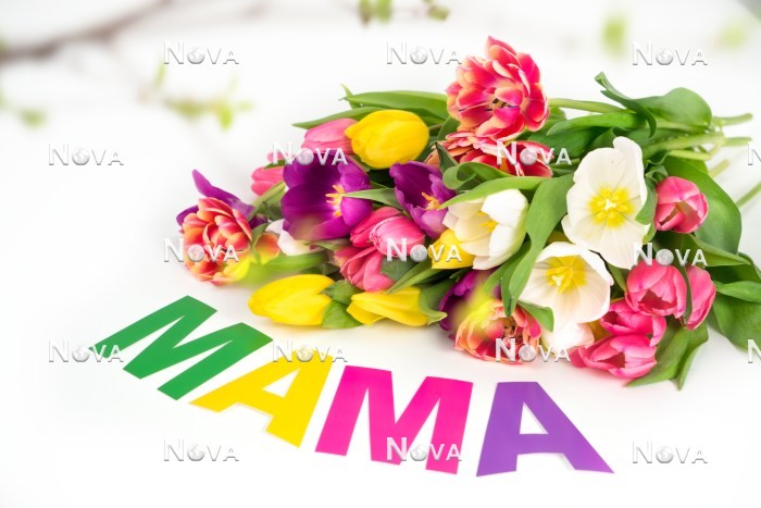 N2301543 Mothers Day decoration with tulips