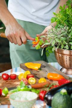 Essen, Gemüse Mischung, Gemüsegerichte, Grillen im Garten, Kräuter und Gewürze, Kräutermischung, Lifestyle, Speise - Essen