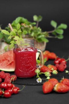 Cherry, Drink, live healthy, Pomegranate, Raspberry, Strawberry