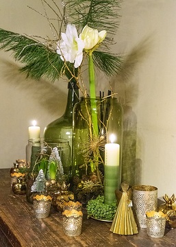 amaryllis (Genus), Christmas decoration, Christmas, Kerze, Kerzenlicht, Teelicht